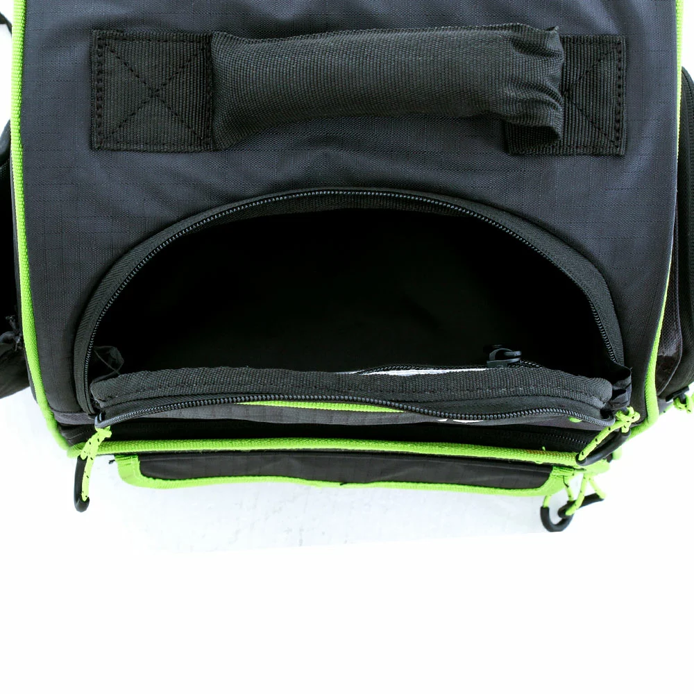 Shimano Tackle Backpack With Bottle Holder Black/Green 7 Shimano Tackle Backpack With Bottle Holder Black/Green - Image 7