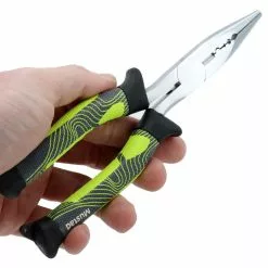 Mustad Premium Straight Nose Pliers Green 7.87in -Ugly Stik Rods Shop 152799 5 n