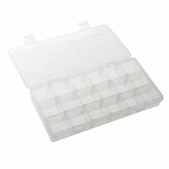 White Label Heavy-Duty Utility Box With 18 Compartments 230 X 115 X 35mm