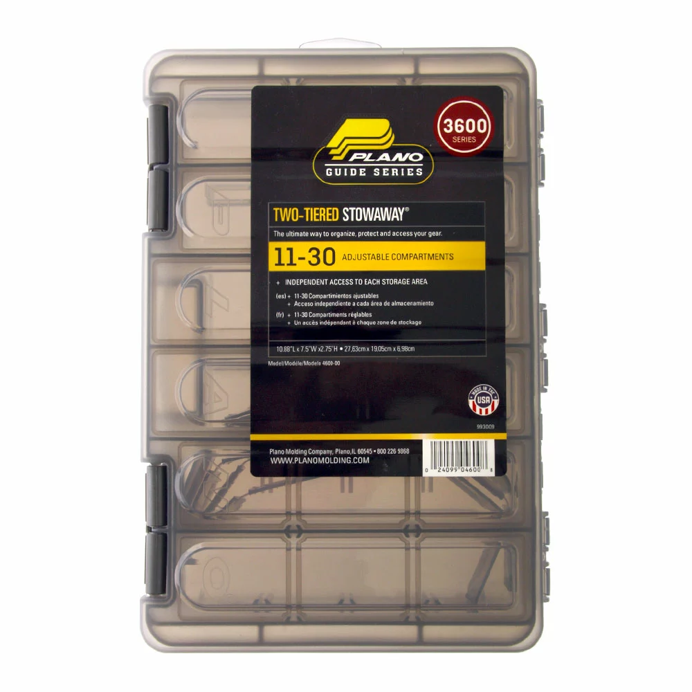 Plano 4600 Guide Series Two-Tiered StowAway Tackle Box 1 Plano 4600 Guide Series Two-Tiered StowAway Tackle Box