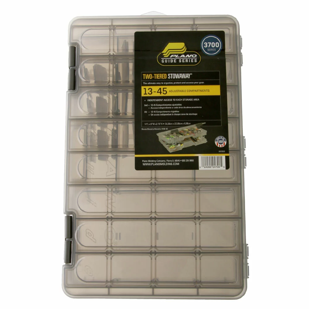 Plano 4700 Guide Series Two-Tier StowAway Tackle Box 1 Plano 4700 Guide Series Two-Tier StowAway Tackle Box