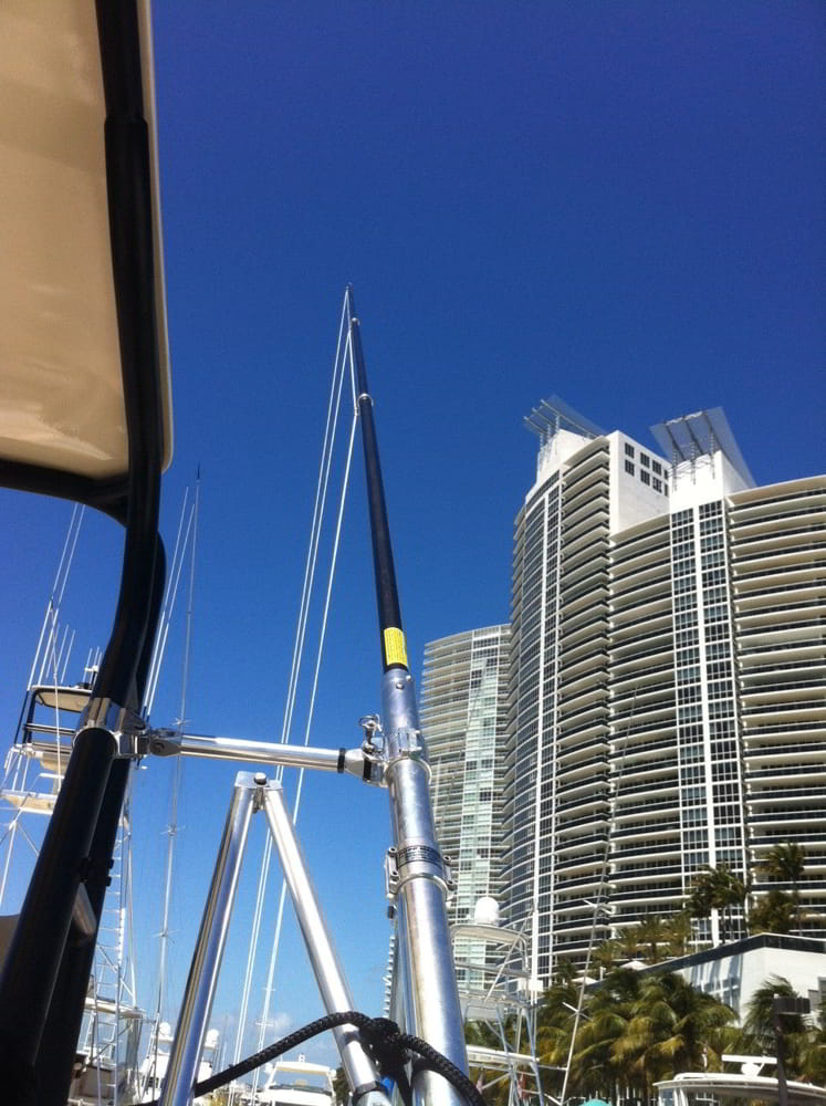 Rupp Top Gun Carbon Fiber Fixed Outrigger Pole 5.48m Black/Silver 7 Rupp Top Gun Carbon Fiber Fixed Outrigger Pole 5.48m Black/Silver - Image 7