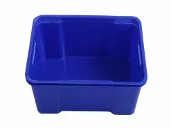 White Label Heavy-Duty Plastic Fish Bin With Lid 30L