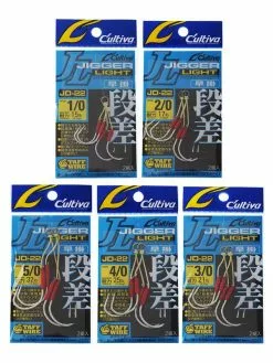 Owner Cultiva JD-22 Jigger Light Taff Wire Assist Rigs -Ugly Stik Rods Shop groupedownerjd22jiggerlighttwassistrig 2 1