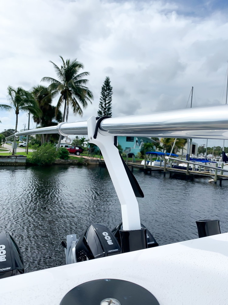 Rupp Top Gun Outrigger Poles Support 2in Offset White 3 Rupp Top Gun Outrigger Poles Support 2in Offset White - Image 3