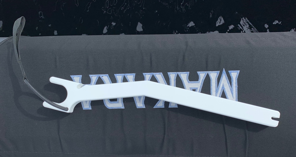 Rupp Top Gun Outrigger Poles Support 2in Offset White 1 Rupp Top Gun Outrigger Poles Support 2in Offset White