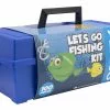 Plano 2100 Tackle Box With 100-Piece Fishing Tackle Kit Blue