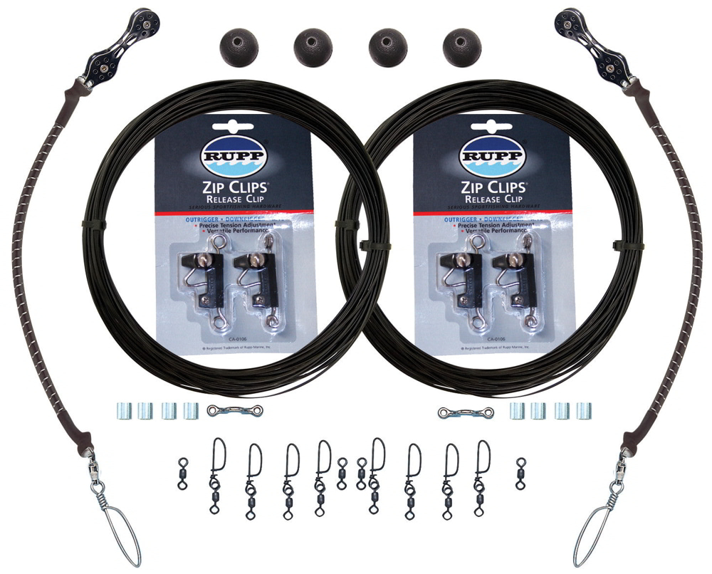 Rupp Double Rigging Kit With Zip Clips And Black Mono Halyard Line 2 Rupp Double Rigging Kit With Zip Clips And Black Mono Halyard Line - Image 2