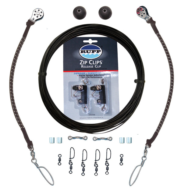 Rupp Single Rigging Kit With Zip Clips And Black Mono Halyard Line 2 Rupp Single Rigging Kit With Zip Clips And Black Mono Halyard Line - Image 2