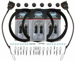 Rupp Triple Rigging Kit With Klickers And Black Mono Halyard Line