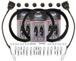 Rupp Triple Rigging Kit With Nok-Outs And Black Mono Halyard Line