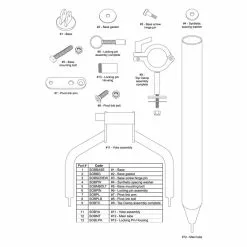 Kilwell Slimline Outrigger Base M6 Screw