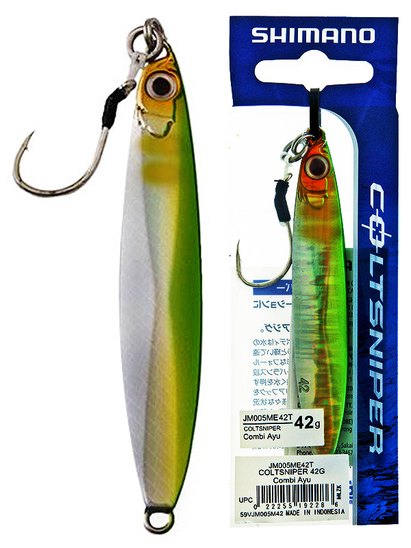 Shimano ColtSniper Long Micro Jig Silver Chartreuse 42g 1 Shimano ColtSniper Long Micro Jig Silver Chartreuse 42g