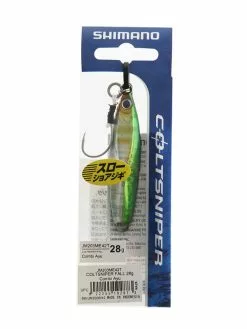 Shimano ColtSniper Flatfall Jig 28g 42T Silver Chartreuse 11 Shimano ColtSniper Flatfall Jig 28g 42T Silver Chartreuse -Ugly Stik Rods Shop tcs5020 1